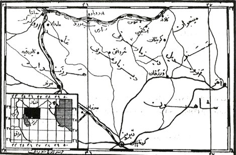 نقشه قره داغ - نقشه ارسباران -نقشه قدیمی ارسباران - نقشه قدیمی قره داغ